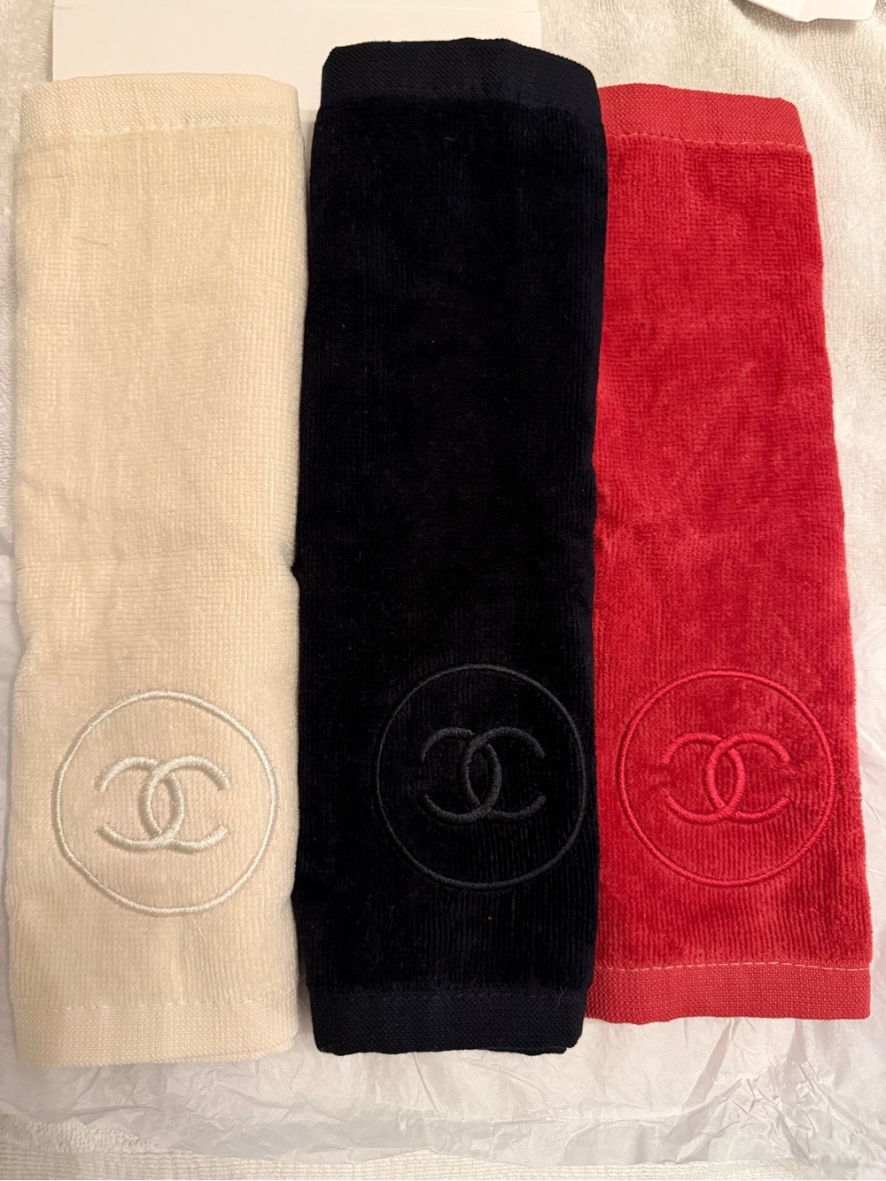 Chanel Beauté "La Collection" 3-piece cotton hand towel